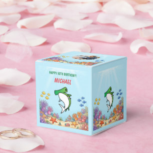 Green Hammerhead Shark Ocean Birthday Photo Favour Box