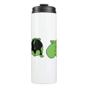 Green Hamster Butts Thermal Tumbler