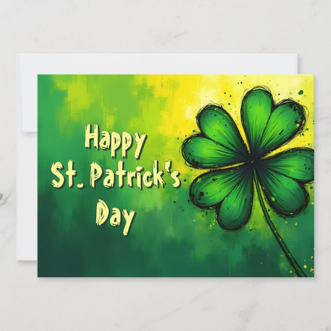 Green, Happiness & Joy - Happy St. Patrick's Day! (Front)