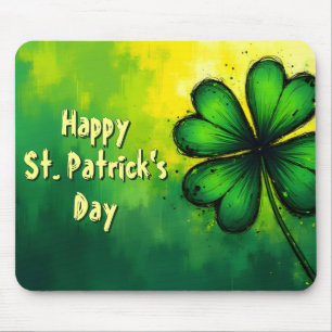 Green, Happiness & Joy - Happy St. Patrick's Day! Mouse Mat