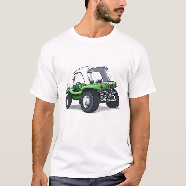 green hardtop beach buggy T-Shirt (Front)