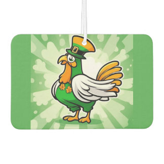 Green hat chicken car air freshener