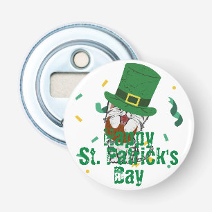 Green hat lucky Shamrock St. Patrick's Day Bottle Opener