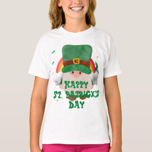 Green hat lucky Shamrock  St. Patrick's Day T-Shirt