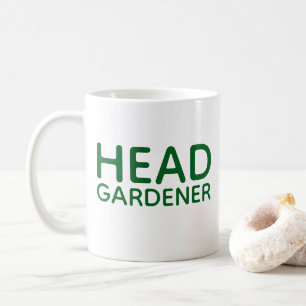 Green Head Gardener coffee mug