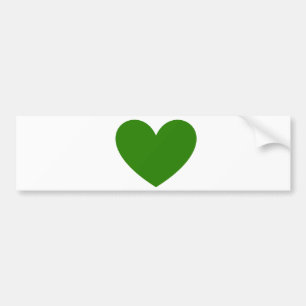 Green Heart Bumper Sticker