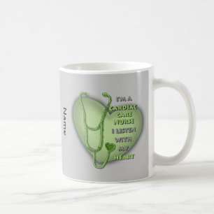 Green Heart Cardiac Care nurse Coffee Mug