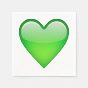 Green Heart - Emoji Napkin