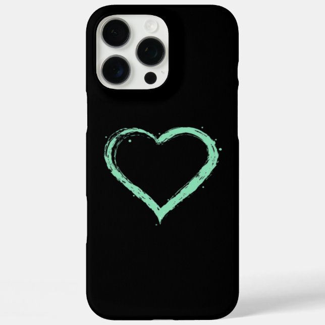 Green Heart Essential Case-Mate iPhone Case (Back)