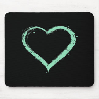 Green Heart Essential Mouse Mat