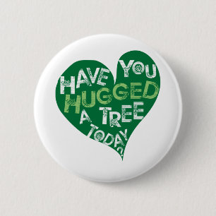 Green Heart (Hug a Tree) 6 Cm Round Badge