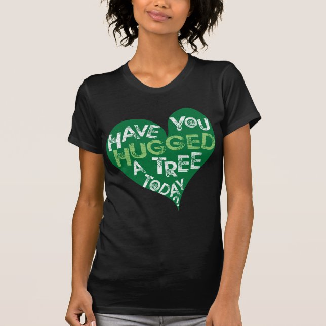 Green Heart (Hug a Tree) T-Shirt (Front)