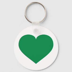 Green Heart Key Ring
