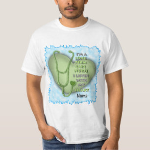 Green Heart Long Term Care Nurse T-Shirt