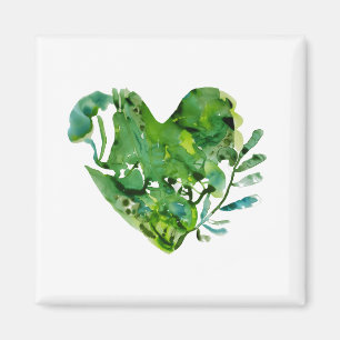 green heart magnet