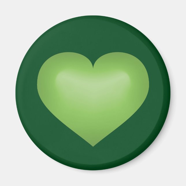 Green Heart Magnet (Front)
