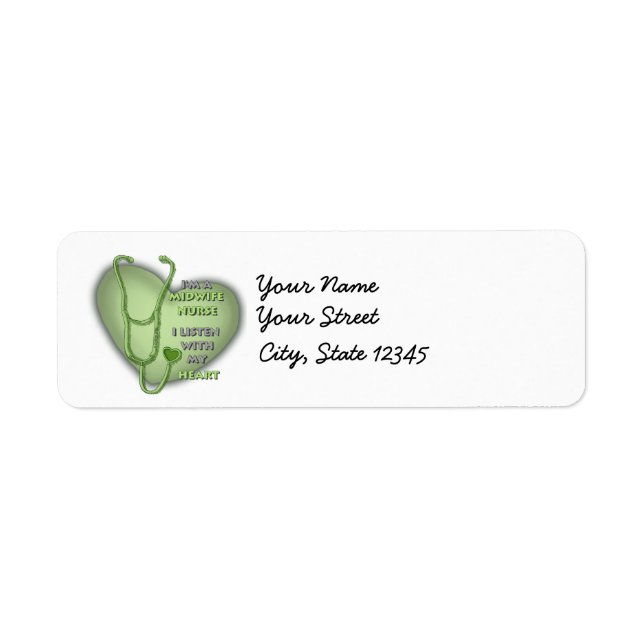 Green Heart Midwife Nurse (Front)