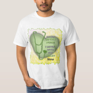 Green Heart ObGyn Nurse T-Shirt