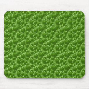 Green Hearts Mouse Mat