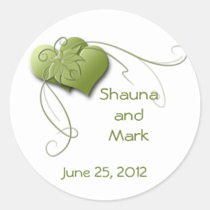 Green Hearts Sticker