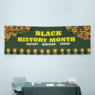 Green Heritage Banner - Black History Month