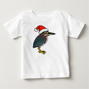 Green Heron Santa Baby T-Shirt