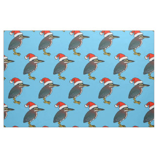 Green Heron Santa Fabric