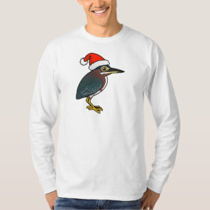 Green Heron Santa T-Shirt