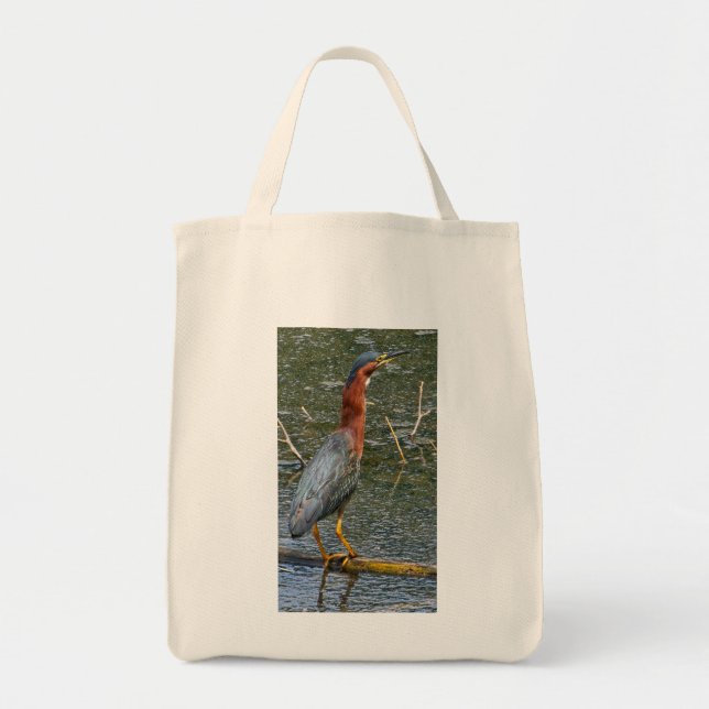 Green Heron  Tote Bag (Front)