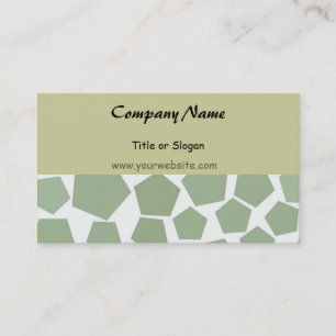 Green Hexagon Business Design Business Card