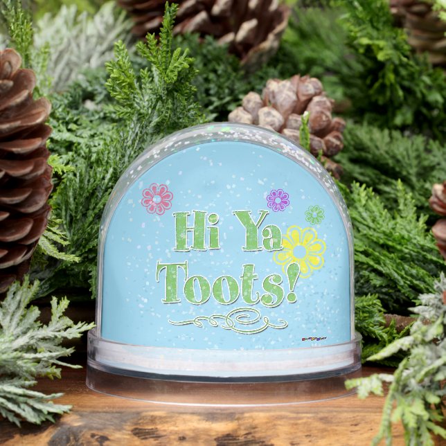 Green Hi Ya Toots Snowglobe (Winter)