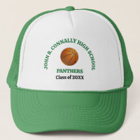 Green High School Basketball Player Personalised