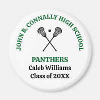 Green High School Lacrosse Team Personalised