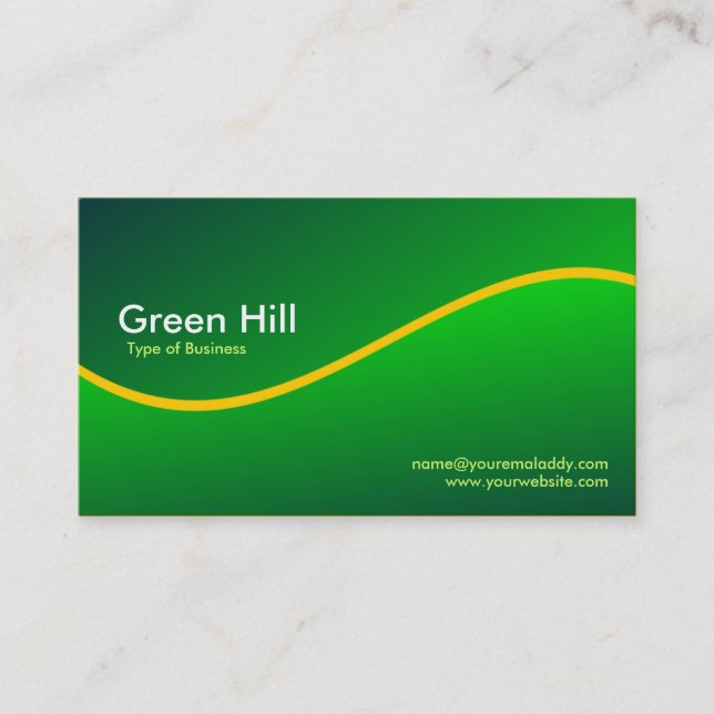 Green Hill 6 Business Card (Front)