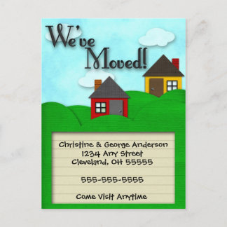 Green Hills Moving Announcement Postcard