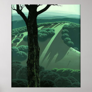 Green Hillside - 1970; United States Eyvind Earle Poster