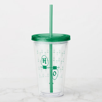 Green HO Lights Acrylic Tumbler