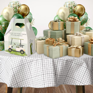 Green Hole in One Boy First Birthday Favour Box