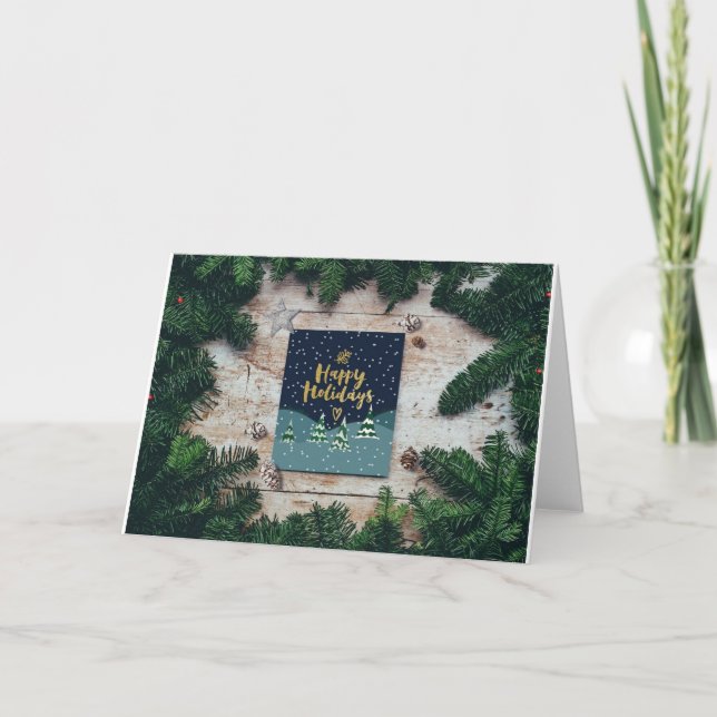 Green holiday cards (Front)