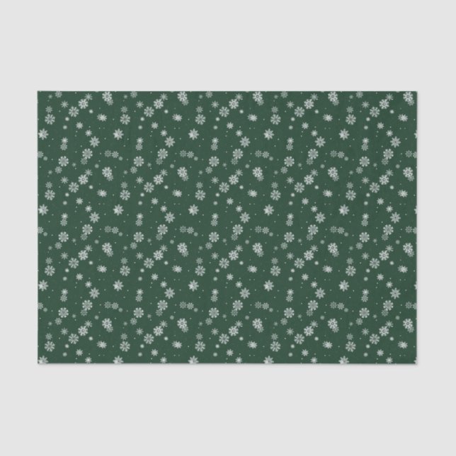 Green Holiday Tissue Paper (Front)