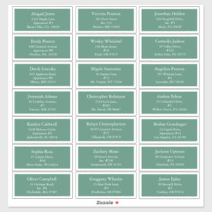 Green Holly Jolly Christmas Guest Address