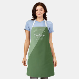 Green Homemade with Love Personalised Kitchen Apron