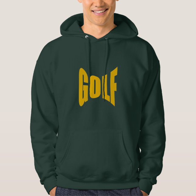Green Hooded Sweat GOLF Foret Man Hoodie (Front)