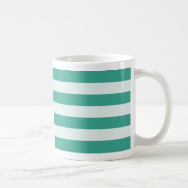 Green horizontal stripe mug (Right)