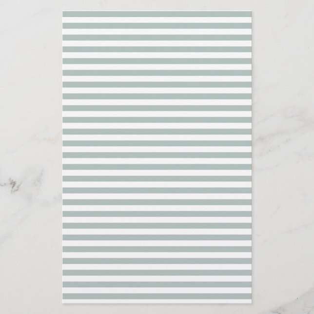 Green Horizontal Stripe Soap Wrap Paper (Front)