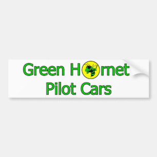 Green Hornet Pilot Cars Bumper Sticker