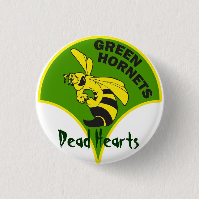 Green Hornets - Dead Hearts Novels 3 Cm Round Badge (Front)