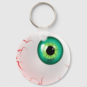 Green Horror Eye ball Key Ring
