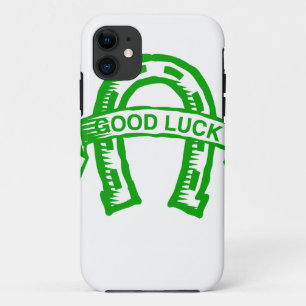 Green horseshoe St. Patrick day iPhone 11 Case