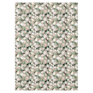 Green Hortensias and Birds Tablecloth